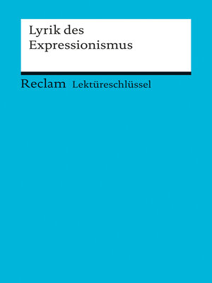 cover image of Lyrik des Expressionismus